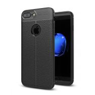 Dtech iPhone 7 Plus Focus Deri Görünümlü Silikon Kapak Kılıf