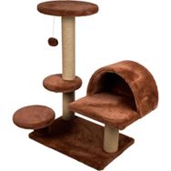 Dubex 65x87x87 cm Tarçın Kedi Oyun Evi ve Tırmalama Platformu