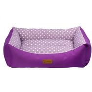 Dubex Tarte Lila Benekli Dikdörtgen Xlarge 95x70x22 cm Köpek Yatağı