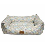 Dubex VR12 Mavi Kısa Çizgili 78x60x22 cm Makaron Dikdörtgen Yatak
