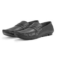 Ducavelli Artsy Siyah Hakiki Deri Rog Loafer Erkek Günlük Ayakkabı