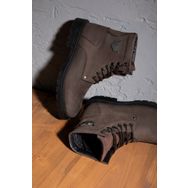 Ducavelli Glaz Kahverengi Renk Hakiki Deri Bağcıklı Postal Model Erkek Bot