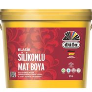 Düfa Klasik Silikonlu Mat 15 lt Fildişi İç Cephe Duvar Boyası