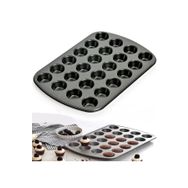 Dükkanönü 2 Adet Metal 24 Bölmeli Dayanıklı Çok Amaçlı Muffin Cupcake Kapkek Tartolet Fırın Kalıbı