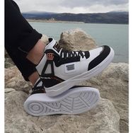 Dunlop 2238 Beyaz-Siyah Fuspetli Ortapedik Boğazlı Jordan Basket Spor Ayakkabı