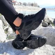 Dunlop 2323 Siyah Renk Fuspetli Kalın Taban Spor Ayakkabı