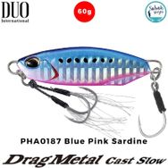Duo PHA0187 Blue Pink Sardine Drag Metal Cast Slow Jig Balık Yem