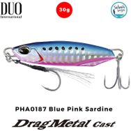 Duo PHA0187 Drag Metal Cast Slow Jig 30 gr Blue Pink Sardine Balık Yemi