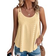DUOEASE Tank Top Gradyan Kolsuz Spagetti Kadın T-shirt