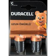 Duracel LR14/MN1400 Alkalin C Orta Boy 2'li Pil