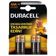 Duracell 27583 1.5 Volt 4 Adet AAA İnce Kalem Pil