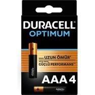 Duracell 4'lü Optimum AAA Alkalin Pil