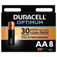 Duracell 8'li Optimum AA Alkalin Pil
