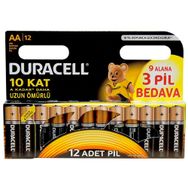Duracell AA 12'li İnce Pil