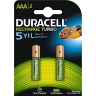 Duracell AAA Şarjlı 850 mah 2'li Kart İnce Kalem Pil
