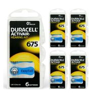 Duracell Activair 675 Numara 5 Paket x 6 30 Adet İşitme Cihazı Pili