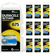 Duracell Activair 675 Numara Pil Ölçerli 10 Paket x 6 60 Adet İşitme Cihazı Pili