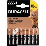 Duracell Alkalin AAA Piller 8’li Paket