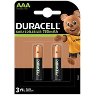 Duracell İnce 2'lı 750 Mah Şarjlı Pil