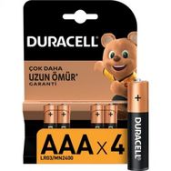 Duracell LR03 MN2400 4'lü AAA Alkaline İnce Pil