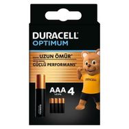 Duracell Optimum LR03-MN2400 1.5 V 4'lü Paket Alkalin AAA İnce Kalem Piller
