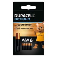 Duracell Optimum LR03-MN2400 1.5 V 6'lı Paket Alkalin AAA İnce Kalem Pil