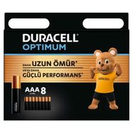 Duracell Optimum LR03-MN2400 1.5 V 8'li Paket Alkalin AAA İnce Kalem Piller