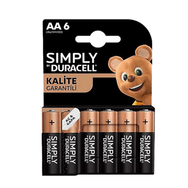 Duracell Simply 6'lı Kalem Pil