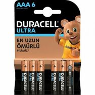 Duracell Ultra İnce 6'lı AAA Kalem Pili