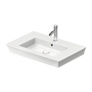 Duravit 2363750000 White Tulip 75 cm Etajerli Lavabo + Lavabo Bataryası