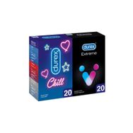 Durex 20’li Chill Karma Prezervatif+20'li Durex Extreme Geciktiricili Prezervatif