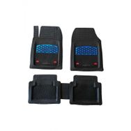Durmaz Tuning Isuzu NNR Uyumlu Safir Siyah Krom Mavi 3D Havuzlu Paspas Takımı