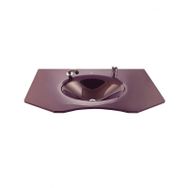 Duru Cam Berber Modeli 80x56 cm Cam Lavabo