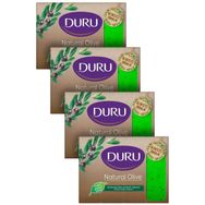 Duru Natural Olive 640 gr 4'lü Zeytinyağı Özlü Yapraklı Banyo Sabunu