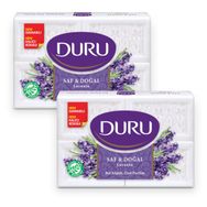 Duru Saf & Doğal Lavanta 8 Adet 2x600 gr Beyaz Kalıp Sabun