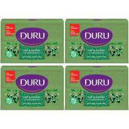 Duru Saf Doğal Zeytinyağı Özlü 16'lı 4 x 600 gr Yeşil Kalıp Sabun