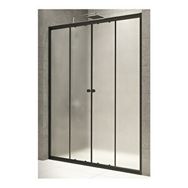 Durul 4 mm 156 cm Siyah Buzlu H180 Duşakabin