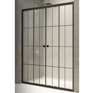 Durul AIDA4KBSK Siyah Çizgi 4 mm 180 cm Komple Buzlu Cam Duşakabin
