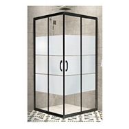 Durul Box 90x140 cm 5 mm Siyah Kumlama Duşakabin Camı