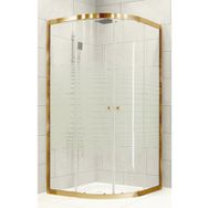 Durul Oval Altın 90x90 cm Duşakabin