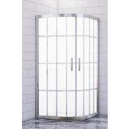Durul Oval Kumlama Karomat Desen 5 mm Yükseklik 190 cm 100x100 cm Duşakabin