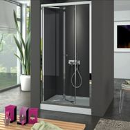 Duşakabincim 80 cm Katlanır Sürgülü Cam Duşakabin