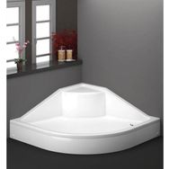 Duşakabincim 90x90 cm Oval Oturmalı Duş Teknesi