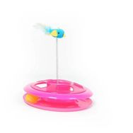 Duvo+ Pembe Happy Hoop Yaylı Tüylü Kedi Oyuncağı