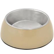 Duvo+ Socket Glossy Taupe 13.2 cm 450 ml Çelik Mama Ve Su Kabı