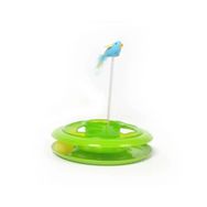 Duvo+ Yeşil Happy Hoop Yaylı Tüylü Kedi Oyuncağı
