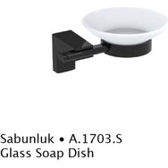 Duxxa A.1703.S Mat Siyah Deppot F-1 Sabunluk