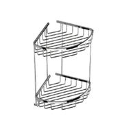 Duxxa A.502 19x19 cm Deppot Oval İkili Köşe Şampuanlık