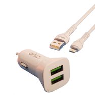 Dvip GR01C 12W Type C Kablo Çift USB Hızlı Araç Çakmaklık Şarjı