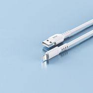 Dvip L13 6A 110W USB-A to Lightning Beyaz 1 mt Data ve Hızlı Şarj Kablosu